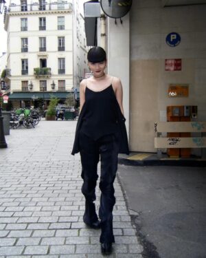 Kozue Akimoto Instagram - 🖤Kiko Kostadinov🖤
#pfw #kikokostadinov