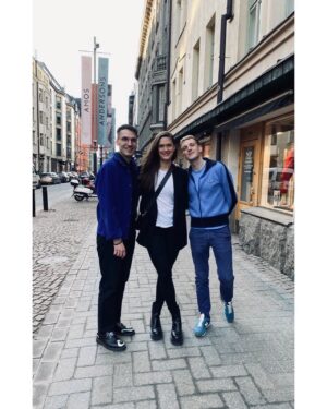 Krista Kosonen Instagram - Lovely lovely evening. 📚✨🍸

Édouard Louis and Pajtim Statovci- not only brilliant writers but wonderful people as well. #fangirling 

@helsinki_lit  #literature