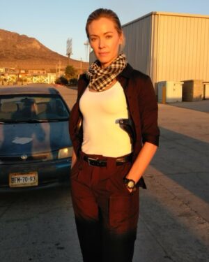 Kristanna Loken Instagram - REPEATER is out now in theaters and streaming! 

These behind the scenes photos were shot by our amazing director @rellisfrazier at the U.S./Mexican boarder during shooting.

This is only the 2nd time ever there has been an action sequence shot at the boarder and it was an experience I’ll never forget. 

@rellisfrazier also did a phenomenal job on this shoot. The scene is beautifully shot. Can’t wait for you all to see it!