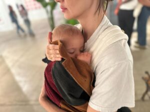 Kristen Gutoskie Instagram - So deeply honoured to be your mama my sweet L. So damn lucky. A whole new person came through me and a whole new me has emerged in the process. Can’t believe it’s almost a year. What a wild ride, so deeply challenging and beautiful and mind blowing and magical and exhausting and awe inspiring and joyous. 
Happy happy to my beautiful mama @lindagutoskie too, the best nana we could ask for ❤️
Happy Mother’s Day to everyone, whatever this day brings up for you, I send you love.