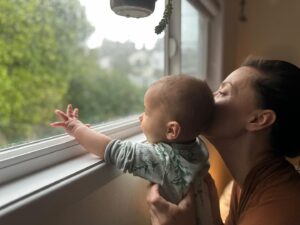 Kristen Gutoskie Instagram - So deeply honoured to be your mama my sweet L. So damn lucky. A whole new person came through me and a whole new me has emerged in the process. Can’t believe it’s almost a year. What a wild ride, so deeply challenging and beautiful and mind blowing and magical and exhausting and awe inspiring and joyous. 
Happy happy to my beautiful mama @lindagutoskie too, the best nana we could ask for ❤️
Happy Mother’s Day to everyone, whatever this day brings up for you, I send you love.