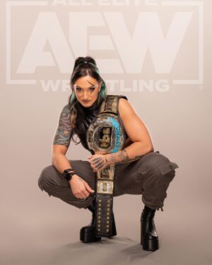 Kristen Stadtlander Instagram - when Bonnie Tyler said she was holding out for a hero, she meant me but she didn’t know it yet

#aew #tbs #tbschampion