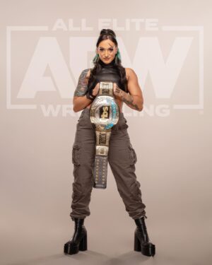 Kristen Stadtlander Instagram - when Bonnie Tyler said she was holding out for a hero, she meant me but she didn’t know it yet

#aew #tbs #tbschampion