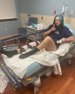 Kristen Stadtlander Instagram - I must’ve been thinking of you when I got injured, because you make my knees weak. Xoxo