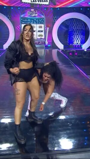 Kristen Stadtlander Instagram - @callmekrisstat knocked out @willowwrestles during #AEWDoN! Did you miss the #AEWDoN PPV? Order it right now! allelitewrestling.com/aewonppv