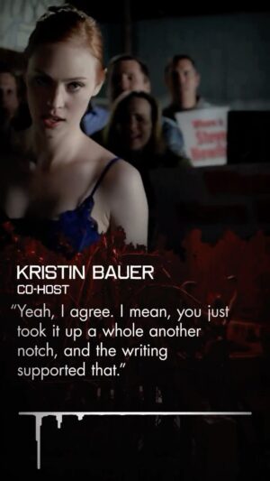 Kristin Bauer Instagram - This week, @deborahannwoll and @kristinbauer are strolling down memory lane of season 4, sharing all their favorite moments, personal highlights and behind the scenes stories. They also deep dive into the myths and lore behind #vampire origins and other fantastic creatures. 

Subscribe and listen wherever you get your podcasts. See y’all real soon🩸

#trueblood #hbo #max #truestblood #deborahannwoll #kristinbauer #podcast #pam #jessicahamby