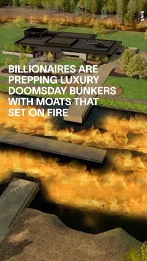 Kristin Bauer Instagram - If .01% of this is true #billionaires are more 🥜 than I had even imagined. And i have a very good imagination. They goT ZERO peace of mind. 🤣 

Repost from @vicenews
•
As international conflicts and natural disasters rage on, billionaires are now looking toward self-preservation–by investing in multi-million dollar bunkers complete with water cannons and a moat that sets on fire in case of intruders.

Fueled by Mark Zuckerberg’s announcement to build a $100-million underground shelter in Hawaii, builders of these shelters say their phones have been ringing off-the-hook with the uber rich hoping to prepare for doomsday. “It got really busy, and it seems like the phone hasn’t stopped ringing; World War III seems like it’s coming,” Ron Hubbard, CEO of Atlas Survival Shelters, told Hollywood Reporter.

Renderings show top-of-the-line furnishings, from $50,000 trap doors leading to secret passage ways, parking for extraction devices like super-yachts, helicopters, and submarines, and even a decontamination room to rid oneself of germs from the outside world. 

“The real threat is the power grid, which is ironically the plot of “‘Leave The World Behind,’” SAFE founder Al Corbi told the publication. 

“In situations like this, sustaining your life is as important as food and water.”