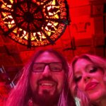 Kristin Bauer Instagram - At the LA @endlessnightvampireball with my new selfie spot and @kristinbauer our MC at the Los Angles Vampire Ball 2024 #endlessnightvampireball #fathersebastiaan #losangelesvampireball