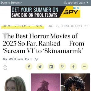 Kristina Klebe Instagram - 🌟 Honored and thrilled to share some incredible news with all of you! 🎉 Brooklyn 45, directed by the awesome @tedgeoghegan has been selected as one of Variety's top horror movies of 2023 so far (sandwiched as #5 between Scream VI and Evil Dead Rise!🙀) 🎥✨ It's an absolute dream come true to be a part of such an amazing project.  I'm truly honored and grateful for Variety’s particular recognition of my performance. "Anne Ramsey and Kristina Klebe are particularly impactful as women trying to figure out how to escape their predicament," Variety says. Thank you to the incredible cast, crew, and all of you for your support. Stay tuned for more exciting updates! 🎥✨ Watch it on @shudder or @amc  today! #Brooklyn45 #VarietyTopMovies #Grateful #Honored #horror #horrormovies #shudder #horrorfans