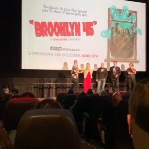 Kristina Klebe Instagram - Last night was such a special and quite emotional night for me. To share this incredible film that @tedgeoghegan wrote and directed with my parents…I’m not always great at expressing myself in front of an audience but you can hear a little about how I felt in the video at the end. Thank you to all my friends and family who came! Thanks @assal.ghvm for recording this! Catch BROOKLYN 45 on Shudder and AMC  June 9th! #shudder #amc #supernatural #drama #whodunnit #ghostsofthepast #hauntedhistory #ww2 #warsucks #hugsnotguns #peacewarrior #warriorforpeace #lovenotwar #horrorfans #halloween #nyc #ifc #ifccenter