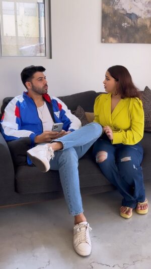 Kristina Patel Instagram - Men will be men.😅 
@komdhi @kristinapatel_official_ 
.
.
.
Location- @tara_the_luxe_villa 
.
.
.
.
.
#explore #vishalkalra #reelsindia #viralvideos #krishal #comedyvideos