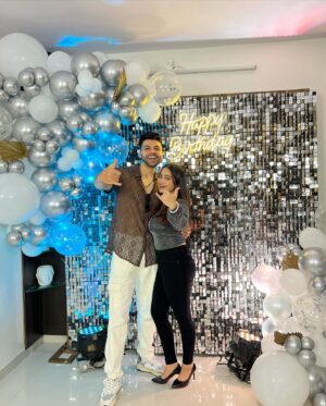 Kristina Patel Instagram - Happy birthday to you Vishi ♥️
You are a rockstar 🥳
May you achieve all your dreams ♥️🧿
Lots of love ❤️ @vishalkalra_ 
.
Decoy by : @_balloons_n_papers 
Thank you so much ♥️
.
#kristinapatel #vishalkalra #krishal #explore