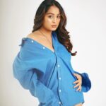 Kristina Patel Instagram - Don’t look at caption , look at me 💙 . Clicked by : @kapilcharaniya Mua - @ar_111ash @makeup_by_vinnie . . . #kristinapatel #explore #cute #insta #instalike #instafashion #newpost