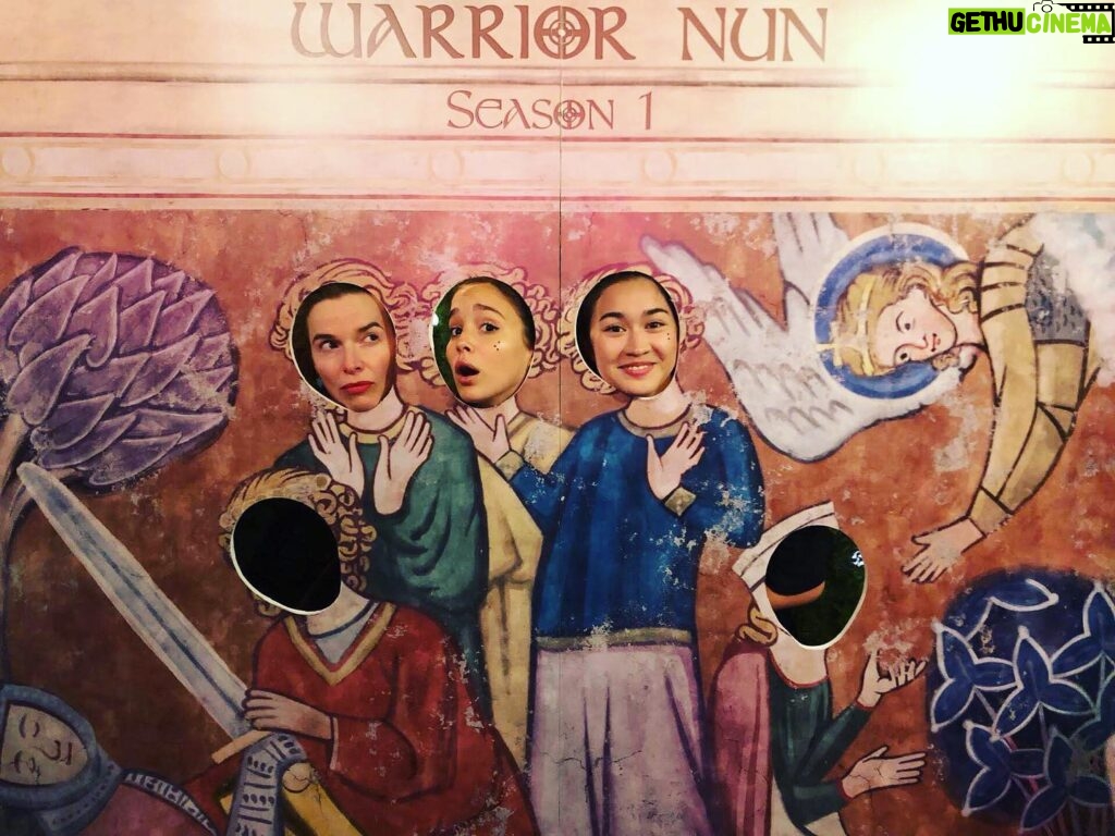Kristina Tonteri-Young Instagram - Missing all these women I’m in awe of! So many memories xx #netflix #warriornun 🌹🌹🌹