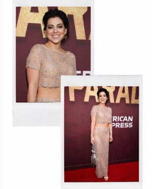 Krysta Rodriguez Instagram - I’m all aglow after last night’s @paradebway opening. So honored I got to celebrate this show and that I get to share life with geniuses like @michaelarden ✨

👗: @frederickanderson_designer
👡: @louboutinworld
💎: @whitespacejewelry
👜: @rodosince1956 
💇🏻‍♀️: @tommy_buckett
💄: @katnejatbeauty
Styling: @sarahslutsky
Asst @carlee___ 

Photo #1: the incomparable @jennyandersonphoto
