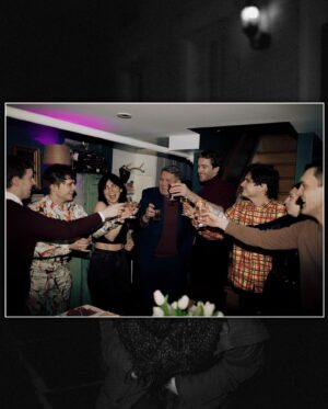 Krysta Rodriguez Instagram - When my opening night for The Collaboration was cancelled because of covid, I had no idea my friends were planning a surprise opening night weeks later with all my favorite people. And yes, a red carpet and fake paparazzi. These are truly photos of me at my happiest. Thankfully @drewxphotography was there to capture it all. Still floating 🎈