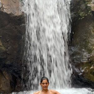 Kubbra Sait Instagram - 🎶 Let’s start with singing, “la la la laaaaa la la la la… lah lah lah!” 🎶

A little break taken into the wilderness of #IncredibleIndia 

This waterfall is remotely located deep into the forests and wilderness of the Gharwal region of Uttarakhand. 

We hiked about an hour & a bit, crossed a massive bridge in order to reach this little nest. 

I must admit… We were the only ripped people there… 😛 
the other people were two friends who make Maggi and chai and also have now put up a rope to assist travelers to soak into the waterfall. 

I mean yah… (I am mixed about the maggi wala being there)… but, if not for the rope I would’ve easily chipped a tooth or something… and then… who would’ve done the iconic Liril shoot? Huh!?!?!

When we got here (admittedly late) which made us take the beating of the Sun 🌞 we got maybe a teeny tiny head rush but no tan 😉

Our country is soooo beautiful and it turns out to be even more pretty when you can find a moment to get out of your own head and only look around with the eyes of your heart. ♥️

As always and forever @aquaterraadventures Thanks for suggesting this walk and immersion into crisp turquoise waters. I love you deeply and entirely. A massive shout out to Tanya and Harinder who walked the walk and then also shot real cute videos making this a trip to remember.

#india #happiness #joy #love #laugh #live #adventure #waterfall #uttarakhand #gharwal #mountains 

Will you go searching for this jewel in the rocks?