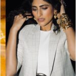 Kubbra Sait Instagram - I took strides in my stilts 👠 into the #GQPowerList2024 party 🎉 feeling like I’m gonna a make ‘em heads turn 🔃 (at least a little…) <which we kinda, sorta, oughta we did!!!) 😃☺️😉 I am a VIBE (I said to myself!) 🍭 But just when @chekurrien gave me marks on the stride… “hey next time we’ll wear sneakers with this suit!” To which I replied, “kind sir I will… mental point noted!” 😅🤗 What a lovely affair… it’s always fun to dress for a @gqindia event… I met my friends and peers and drank a drink to cheer 🥃 for all our good times here and the ones to come! I love these days of #Mumbai where I’m reminded my dreams are still alive as am I! 💞 Dripping in gold I personally love what we did with this my P @pranayjaitly ♥️ The whole team: @kubbrasait Outfit : @tweed.and.twine Shoes : @louboutinworld Jewellery : @shopanatina @e3kjewelry @qisbyashmeet makeup : @vibhagusain Hair : @palashipramanik Style by : @who_wore_what_when Photographer: @themihirthakkar #Kisses #Misses #Hot #androgynous #Live #Love #Fashion #Gold #Much #Happiness #Joy #Laugh #India #KubbraSait