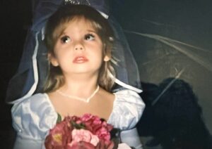 Kyla Kenedy Instagram - found a candid from my first wedding, the groom was running a little late i guess