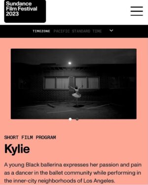 Kylie Jefferson Instagram - "KYLIE" has been accepted into the 2023 Sundance Film Festival! ❤️ 
@sundanceorg