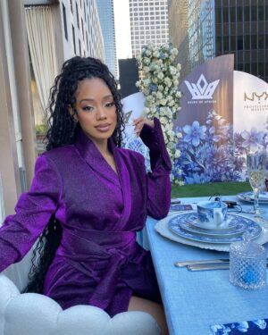 Kylie Jefferson Instagram - The Future Faces Tea Party was so fabulous!! ✨
@heirsofafrika 
@nyxcosmetics 
@koshiemills 
#futurefacesteaparty #claimyourthrone #heirsofafrika #nyxprofessionalmakeup