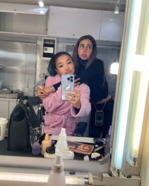 Kylie Liya Page Instagram - Shooting this movie was a dream come true✨ 12 year old me was so proud because I’ve always dreamt of being a popular cheerleader walking down the hall in slow motion💁🏻‍♀️😂 On a more serious note, this project gave us the ability to explore a beautiful country⛰, created friendships that will last a life time🤍 and gave me the opportunity to embark on a new creative endeavor alongside some pretty awesome people ✨👻 Streaming now on @hulu #DarbyandtheDead