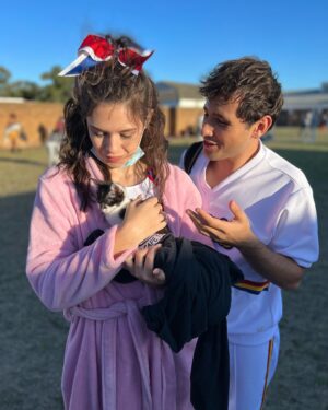 Kylie Liya Page Instagram - Shooting this movie was a dream come true✨ 12 year old me was so proud because I’ve always dreamt of being a popular cheerleader walking down the hall in slow motion💁🏻‍♀️😂 On a more serious note, this project gave us the ability to explore a beautiful country⛰, created friendships that will last a life time🤍 and gave me the opportunity to embark on a new creative endeavor alongside some pretty awesome people ✨👻 Streaming now on @hulu #DarbyandtheDead