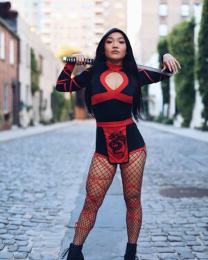 Kylie Liya Page Instagram - I think I should be a video game character… thoughts? 👾🥷🏻