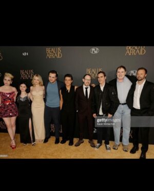 Kylie Rogers Instagram - Beau is Afraid Premiere ❤️ Most fun ever. Early release New York and LA April 13th, out nationwide April 21st!!!! weeeeeehooooooo🥳

Styling: @mrenriquemelendez 
Hair: @rickyfraserhair 
Makeup: @danadelaney 
Tailoring: @auntfunkyscloset