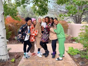 Kylie Bunbury Instagram - Sisters in circle. Honoring the seasons that live within us & outside of us. 
Recognizing each other’s sacred feminine essence. 
Walking away with a deeper remembrance that we hold the medicine within us. 
Celebrating life & holding each other is important. 
And dancing to Like Glue by Sean Paul will forever be necessary. 💚🍂