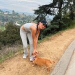 Kylie Cantrall Instagram - found my new hiking buddy🙈 @vspink #pinkpartner