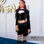 Kylie Cantrall Instagram - @disney Upfront 24’ with my ride or die @maliabakermsb 💕💕💕🌟🌟👯‍♀️ Glam: @_andreaventura @daveydidmyhair Styled By : @pariyaluv Wearing: @theatelierstudioofficial @jeffreycampbell Jewelry: @heyharper