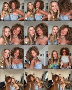 Léa Haddad Instagram - Journée Tiktok avec ma @carladonaoff 💖 C’est ma nouvelle passion !