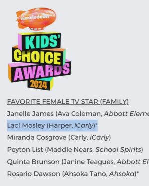 Laci Mosley Instagram - I guess we’re going back to the KCA’s lol 🧡 @nickelodeon