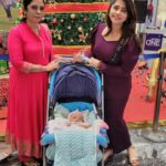 Lahari Arundhati Vishnuvazhala Instagram - Merry Christmas 🎅 🎄 ❤️ ♥️ guys Our little one's 1st Christmas 🎄 💕 Creating memories ✨️ 💖 🤩