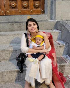 Lahari Arundhati Vishnuvazhala Instagram - ♥️💖🤩My baby 100 days & my bday celebration 😍