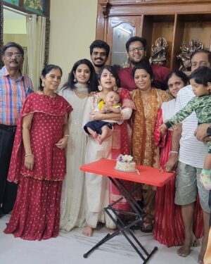 Lahari Arundhati Vishnuvazhala Instagram - ♥️💖🤩My baby 100 days & my bday celebration 😍