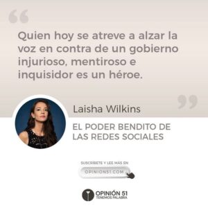 Laisha Wilkins Instagram - No, este movimiento no se trata de Loret de Mola y lo comenté en el foro, se trata de defender la verdad y la secrecía, de defender a quienes arriesgan su vida por presentarnos un panorama real. @opinion_51