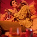 Lake Bell Instagram - Get some *skin contact* in your life. Proud to share this Orange wine and the tangerine-tinted dreamscape we built for it. We had an incredible team of female creators and multigenerational / LGBTQ / BIPOC talent come together to make this happen. @lakebell @vincint @taylordvasek @mayamused @simone.niamani @lizbarclay_