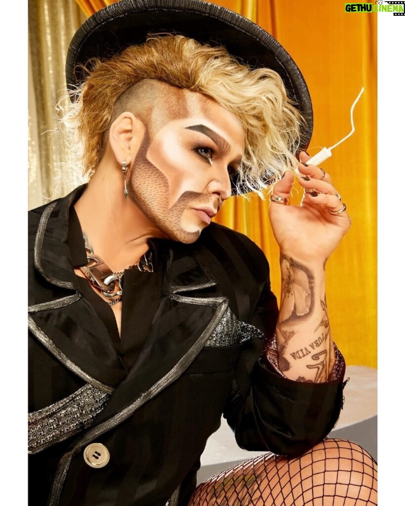 Landon Cider Instagram - Smoke ‘em if you got ‘em! 🚬 by tampon 📸 by @munachiosegbu for @billboard Blazer by @simplyfontasia * shirt by @orttu_official * hair from @wigsbyvanity * jewelry from @vitaly * edits by @stevenhgarcia . Close out our “Diverse” year with special guest @kornbreadthesnack who joins our cast of Kings THIS Sat. Dec 9th at @hamburgermaryslb! . Plus a hand-crafted sneaky sneak cause I can’t post “look at me in my cross dresser outfit” photos without using the opportunity to share some thoughts. This is the only platform I use regularly so this where I post. Don’t like it? Don’t care. 🤷‍♂️