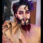 Landon Cider Instagram - Roses are red, Anderson, Mathu. Wow! what inspiration, Sir, thank you. Happy VD! One day, I’ll do his signature silver hair & beard to do a proper homage, but this wig was gifted to me by @ardawigs and I’d been wanting to try my hand at this style. Next time I’ll pay someone to style it for me instead. 😂🤷‍♂️ Also, you all LOVED this shirt so much last time I wore it when I guest judged @bouletbrothersdragula so I figured I’d bring it out again.😆 . #dragking #dragmakeup #dragqueen #makeup #mua #editorial #dragshow