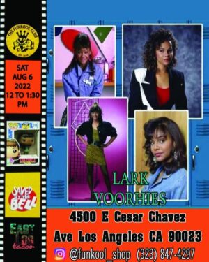 Lark Voorhies Instagram - Updates! See you next Saturday! @funkool_shop #events #autographsigning #larkvoorhies #savedbythebell #lisaturtle #blessed #californialove❤️