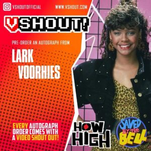 Lark Voorhies Instagram - Hey everyone I’m
Doing my second round of VShouts!!  my Appearance Agent @aautographing and @vshoutofficial have teamed up so I can sign more amazing items for all of you! ❤️❤️ each purchase comes with a free shout out from me! Make sure you visit  http://vshoutlive.com/lark to get yours!