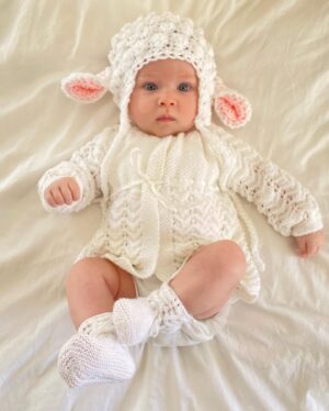 Laura James Instagram - her first Halloween 🐑🤍