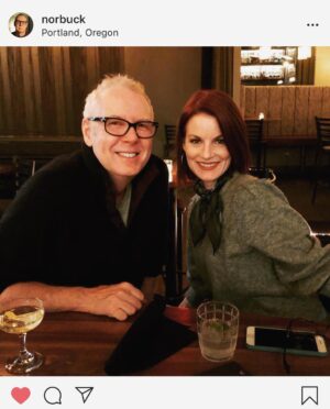 Laura Leighton Instagram - I loved seeing my friend Norman Buckley last night in Portland!  I’m stealing this photo, @norbuck. ❤️ #PLL  #director