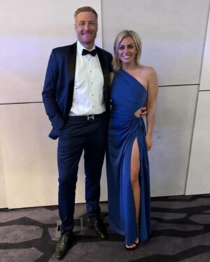 Laura McGoldrick Instagram - I loved hosting the @aucklandcricket awards again last night! Great to celebrate the 23/24 season. Shout out to my handsome hubby, thanks for knowing which side to stand on in photos. Big love 😂🫶🏼💙