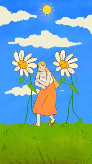 Laura White Instagram - I love spring sm 🌼
.
.
#animation #illustration #procreate #loop #2danimation #framebyframe #digitalart #dance #spring #thenicegallery