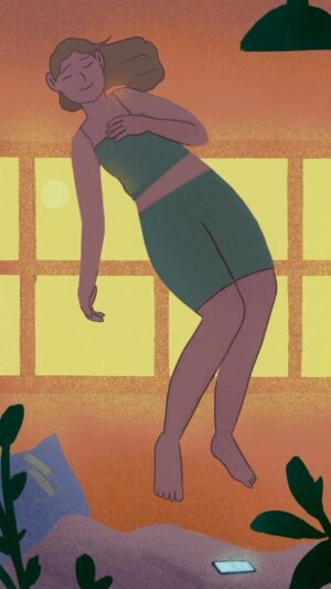 Laura White Instagram - Trying to catch that feeling ☀️
.
.
#animation #loop #loops #2danimation #framebyframe #procreate #artwork #womeninart #illustration