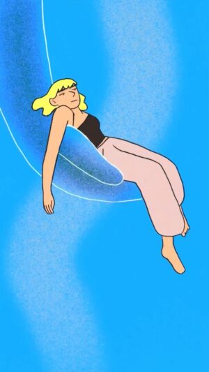 Laura White Instagram - Make up your mind, I’m a tired girl🧍‍♀️
.
.
#animation #art #illustration #loop #framebyframe #procreate #digitalart #2danimation #artwork #womenartists