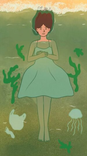 Laura White Instagram - Washed up 🌊
.
.
#animation #illustration #framebyframe #artwork #digitalart #procreate #drawing #loop